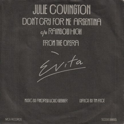 Julie Covington - Don't Cry For Me Argentina