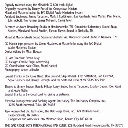 The Oak Ridge Boys - Seasons