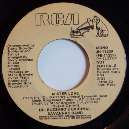 Dr. Buzzard's Original Savannah Band - Mister Love