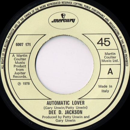 Dee D. Jackson - Automatic Lover