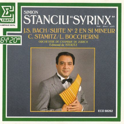 Simion Stanciu "Syrinx", J.S. Bach, C. Stamitz, L. Boccherini, Orchestre De Chambre De Zurich, Edmond De Stoutz - Suite No. 2 En Si Mineur
