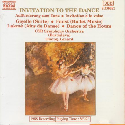 Various - CSR Symphony Orchestra (Bratislava), Ondrej Lenard - Invitation To The Dance