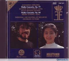 Johannes Brahms – Eugene Bouchkov / Felix Mendelssohn – Mieko Kanno - National Orchestra Of Belgium, Georges Octors - Violin Concerto, Op. 77 / Violin Concerto, Op. 64