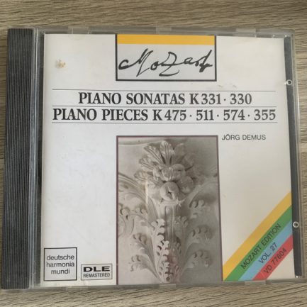 Wolfgang Amadeus Mozart, Jörg Demus - Piano Sonatas K 331 ∙ 330 - Piano Pieces K 475 ∙ 511 ∙ 574 ∙ 355